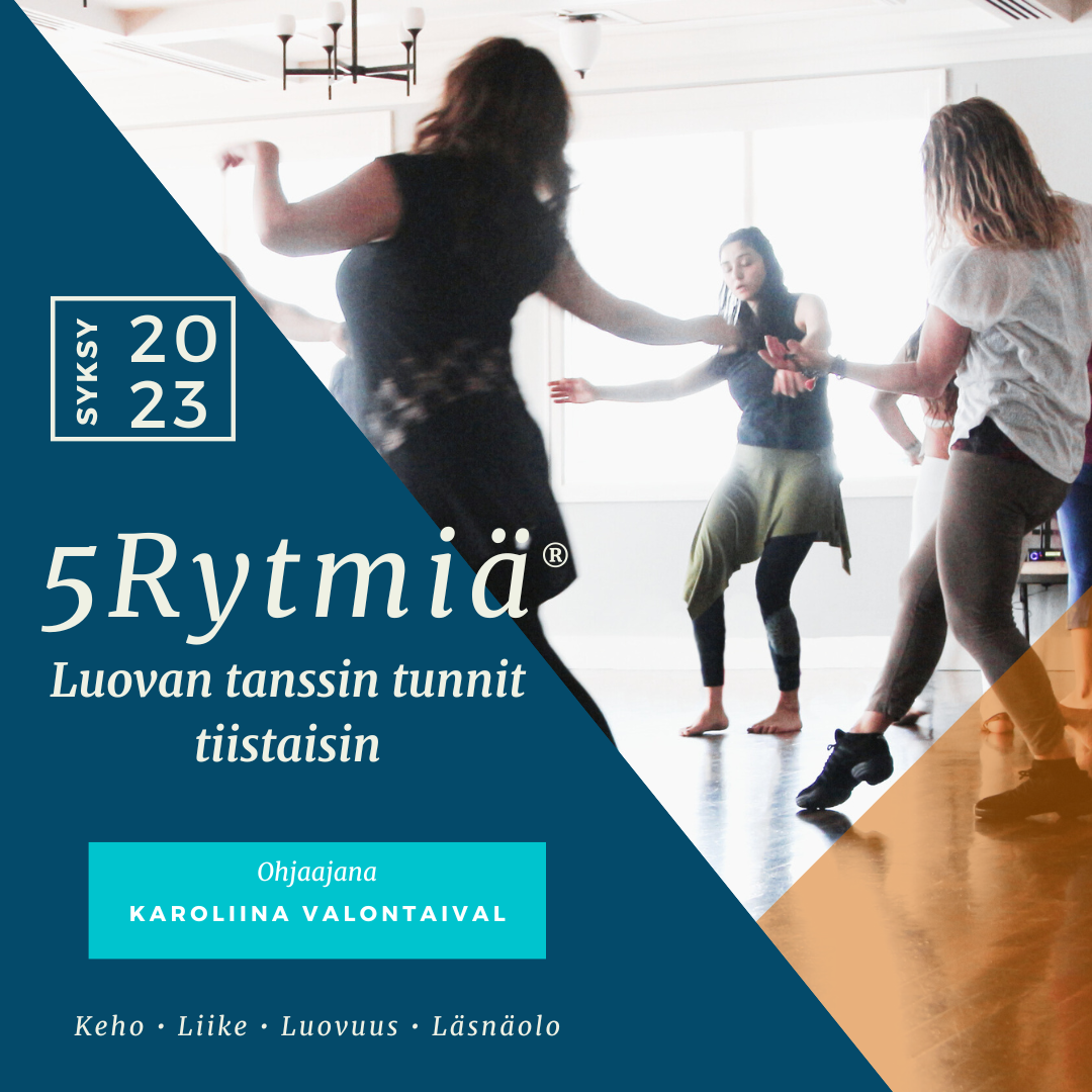5Rytmiä Syksy 2023 Luovan tanssin tunnit tiistaisin